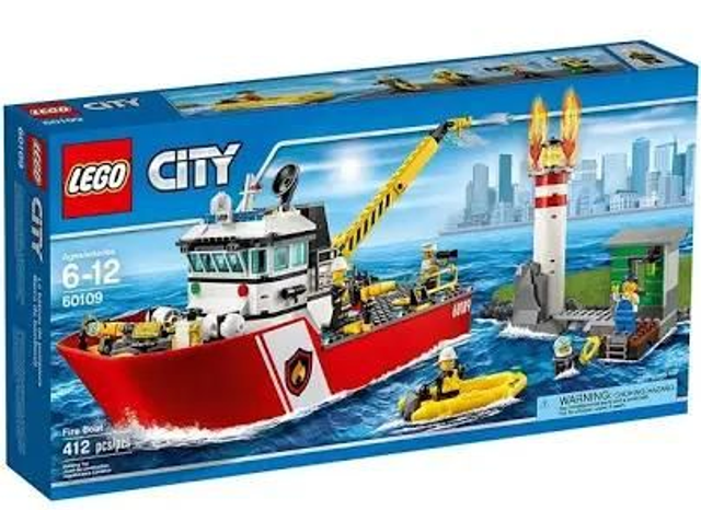 LEGO CITY - 60109 MOTOBARCA ANTINCENDIO 