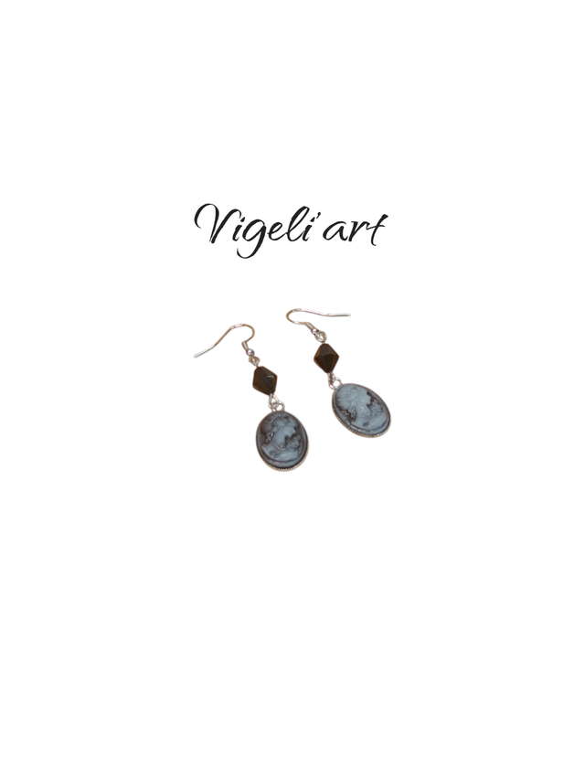 boucles d&#039;oreilles camé 