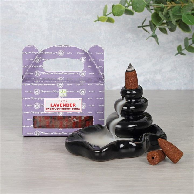Lavender - Satya  Backflow Incense Dhoop Cones