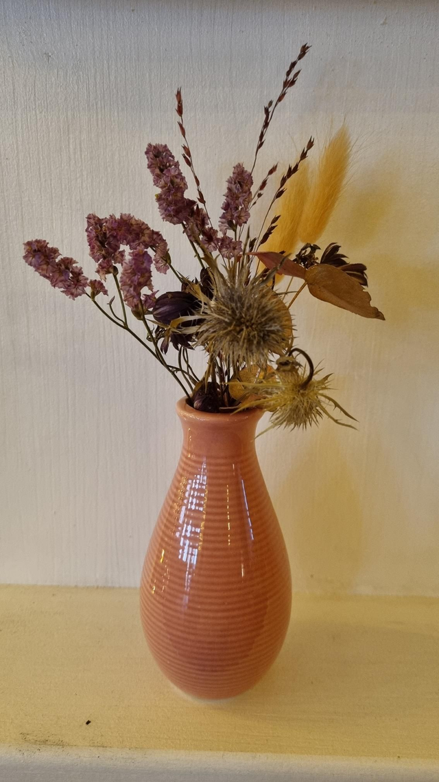 Soliflore céramique rose 