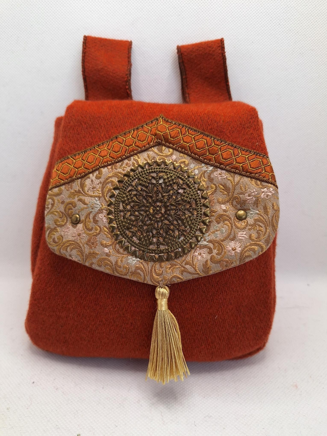 Escarcelle en tissu Orange