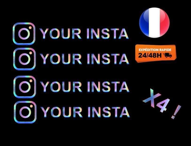Stickers Insta Holographique ARC En Ciel 