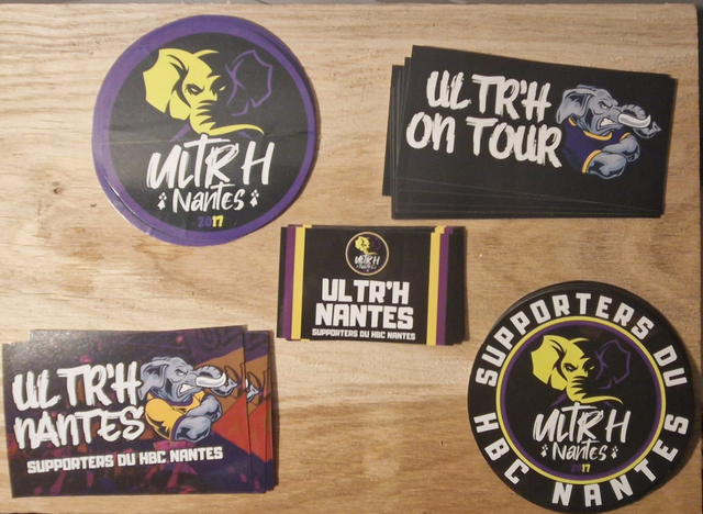 Lot de 5 Stickers ULTR&#039;H NANTES