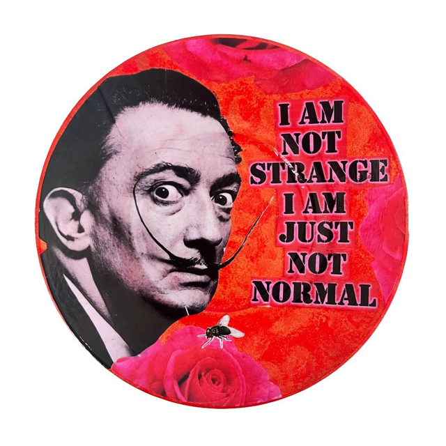 "I Am Not Strange, I Am Just Not Normal" Red Upcycled Trinket Dish - House of Frisson
