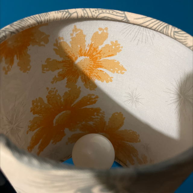 Wm Morris on vintage orange flowers