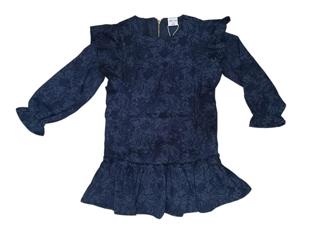 Robe marine motif floral