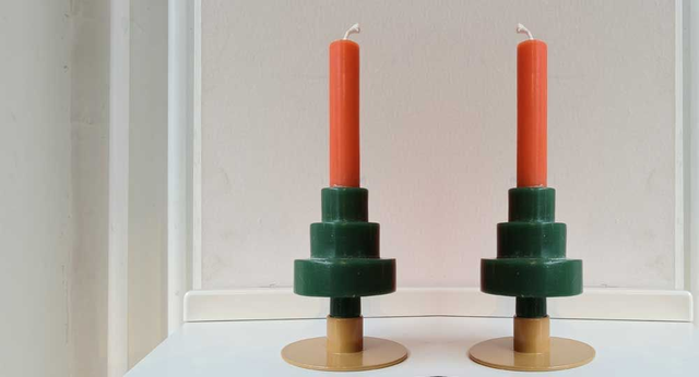 Xmas Tree Candle mit Halter