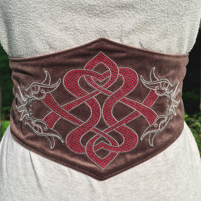 Ceinture-corset aux dragons Auld Scotland