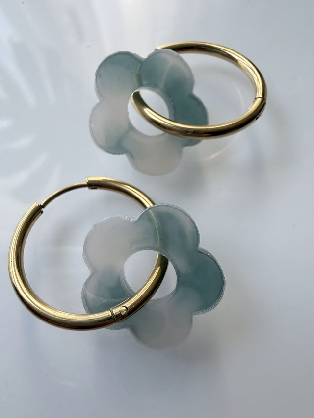 PAMPILLES EDEN marbré bleu & nude