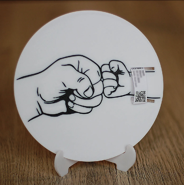 Geboortebandjes Herinneringsbord – met standaard