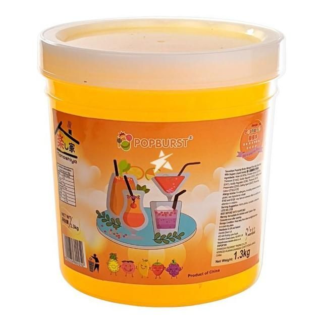  Popping Boba Mango Flavour 1.3kg  乐之家爆爆珠芒果味 
