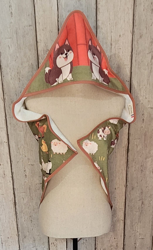 Cape de bain Animaux de la ferme