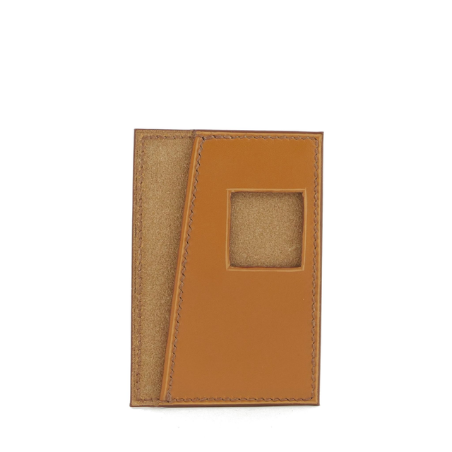Porte-Pass Navigo Fenêtre Haute DENSHA Marron Camel