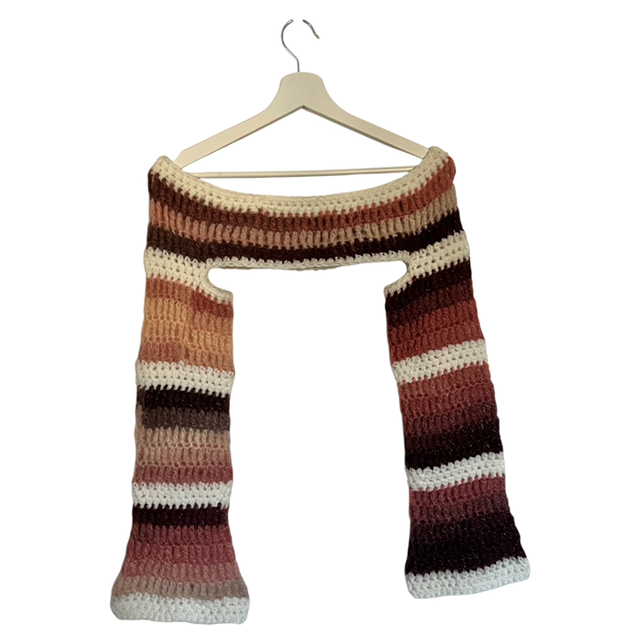 Boléro blanc et rose