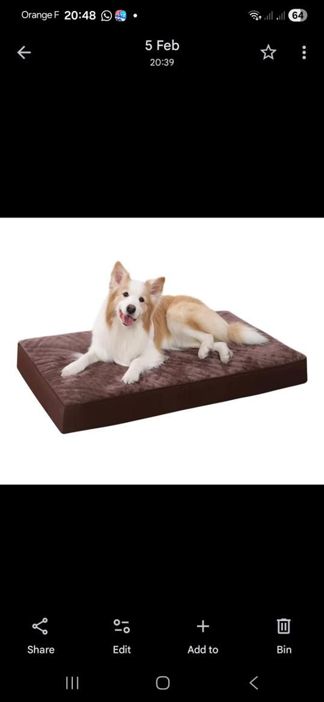 Dog bed washable xxl 120x75