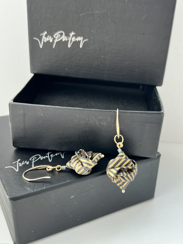 Boucles d'oreille Origami Idril