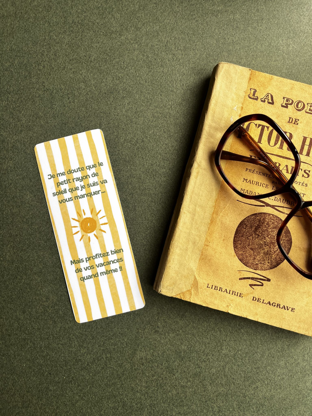 Marque-pages &quot;Petit rayon de soleil&quot;