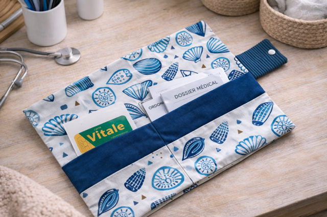 Ordonnancier velours et coton modèle « Notula »