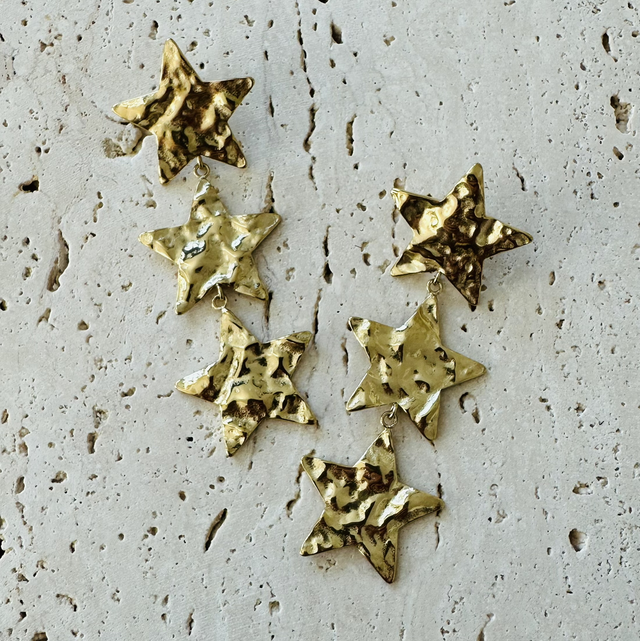 Oorbellen sterren goud 