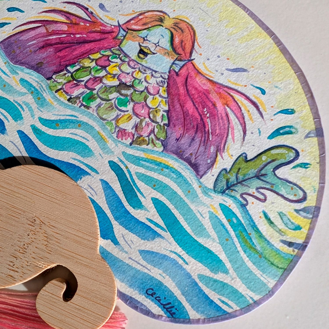 Uchiwa Amabie アマビエ - Blanc 🤍