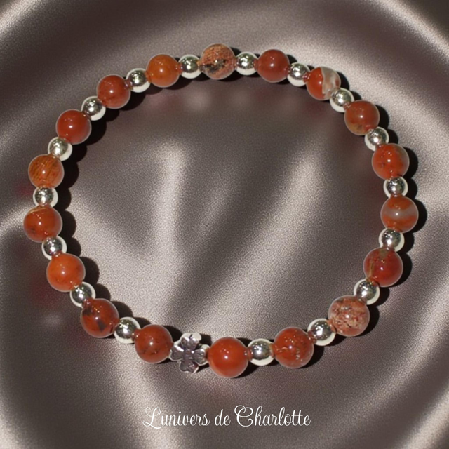 Bracelet "Jaspe bréchique" - Perle 6 mm - REF49