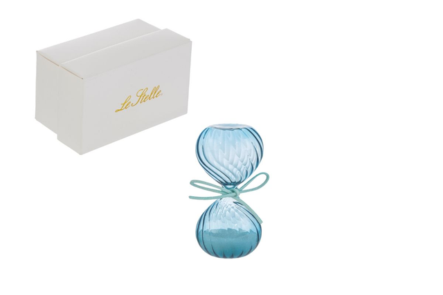 Le Stelle - Clessidra Vetro Colore Celeste