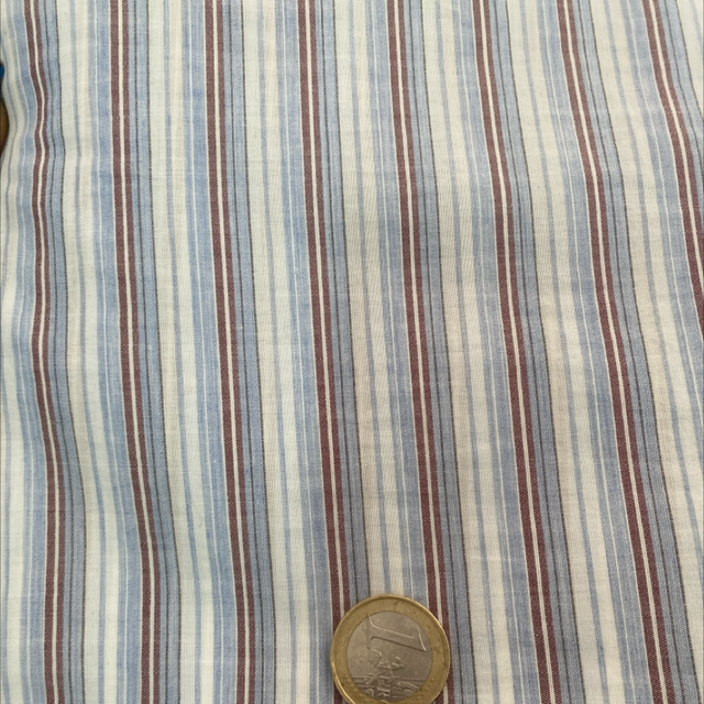 Coton - rayures bleu blanc rouge