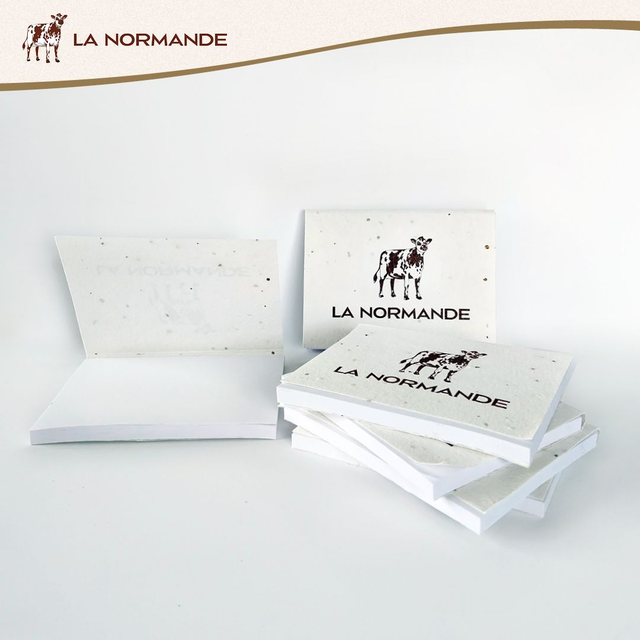 Post-it papier ensemencé vache Normande