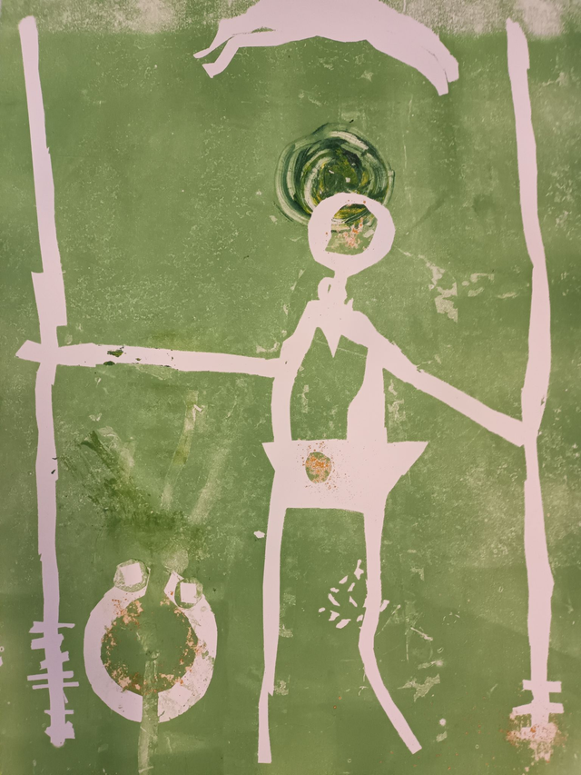 &#039;Ington&#039; Original print by Jude Montague edition of one 70cm x 100cm approx.