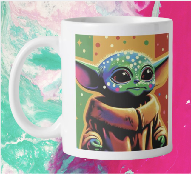 Mug &quot; Grogu POP &quot; sur commande  