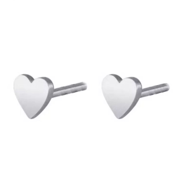 Mini Heart Stud Earrings