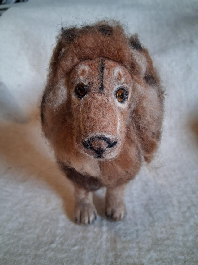 Needle Felt Lion