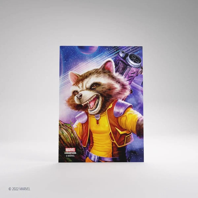 Gamegenic Fine Art Sleeves: Marvel Champions: Rocket Raccoon