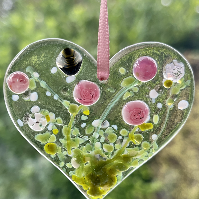 Pink Hanging Hearts