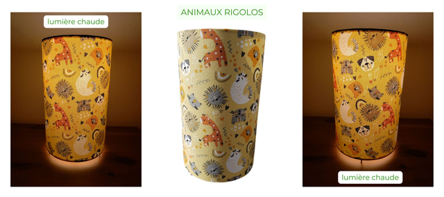 Lampe d&#039;ambiance en tissu - Taille S - Divers motifs enfants