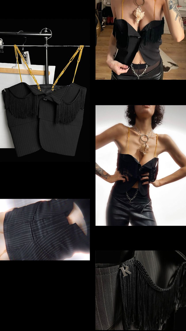 Bustier Upcycled - Antoine(tte) - XS