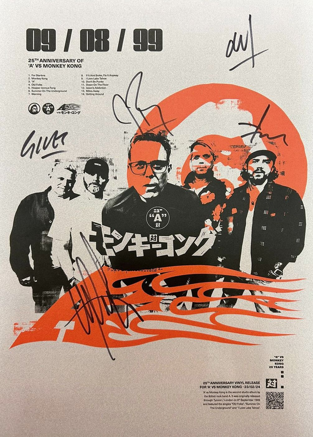 (Signed) A vs Monkey Kong 25th Anniversary poster