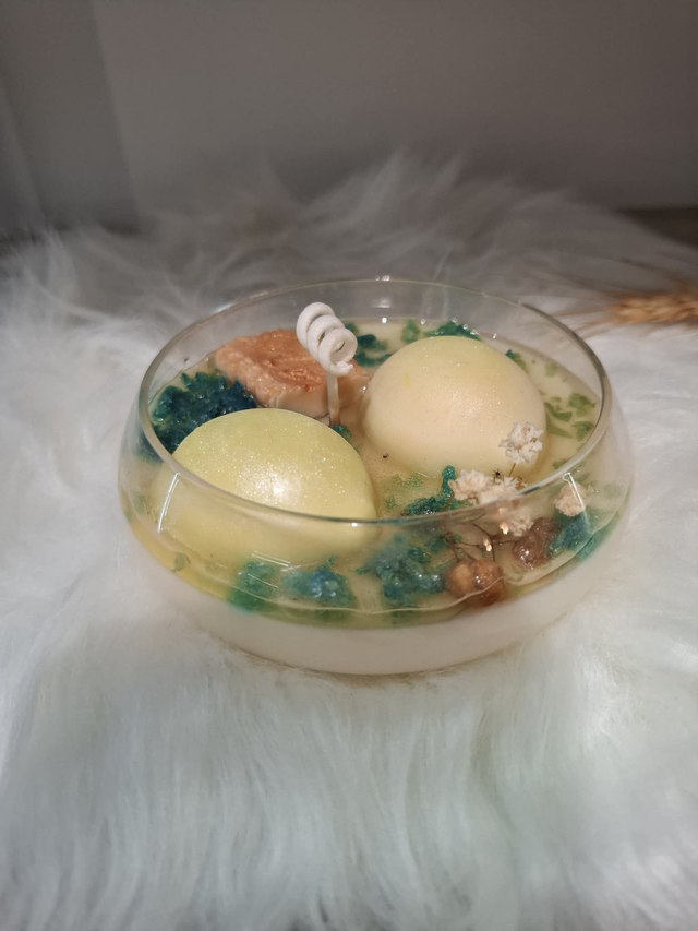 Bougie citron meringeu