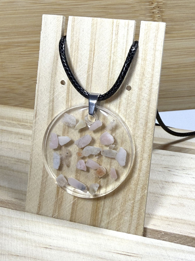 Pendentif Opale Rose