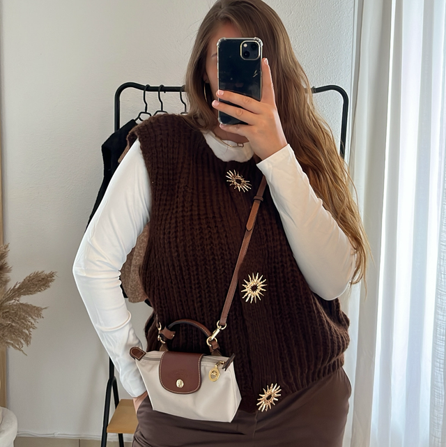 Top en maille sans manches AMARA chocolat 🇮🇹