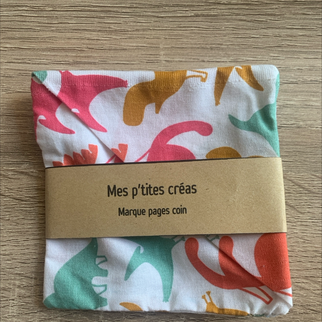 Marque pages coin en tissu