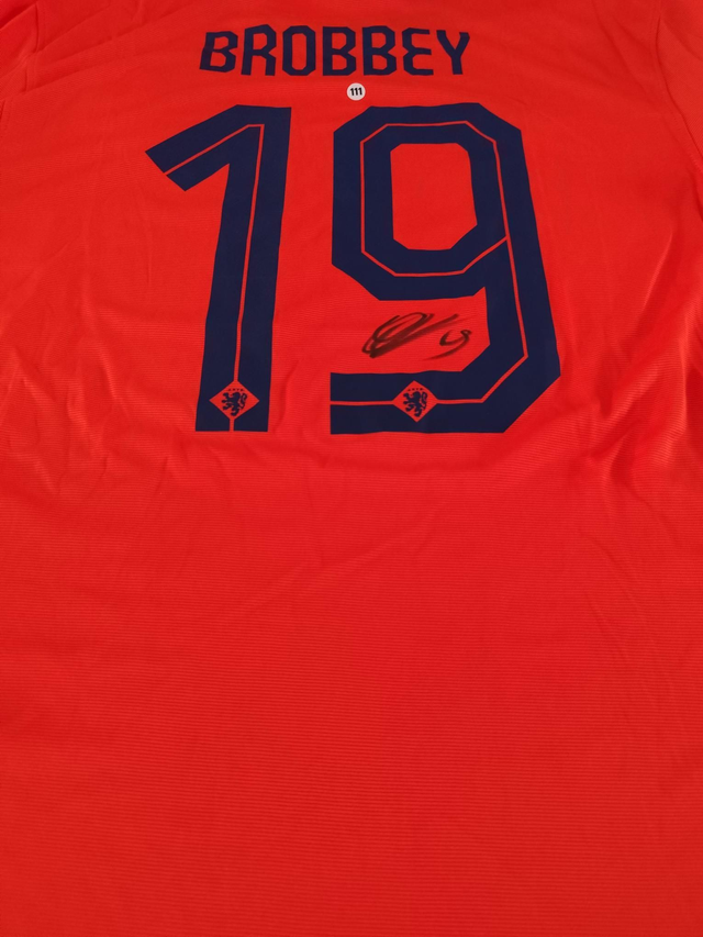Gesigneerd shirt Nederlands Elftal Thuis– Brian Brobbey