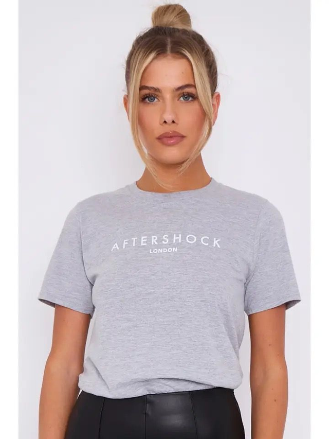Aftershock London Logo T-Shirt - Grey