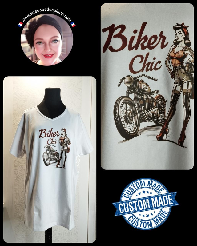 T-shirt Biker Chic T46/50, promo de Noël 