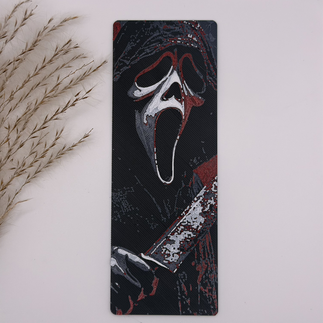 Scream Ghostface 3D Printed Bookmark – Horror Design
