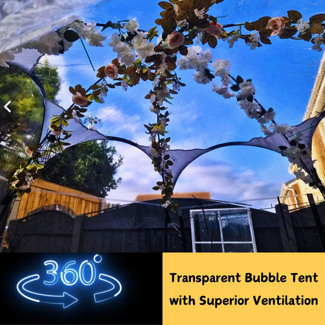 LuxBux Hexagon Bubble Tent - MEDIUM