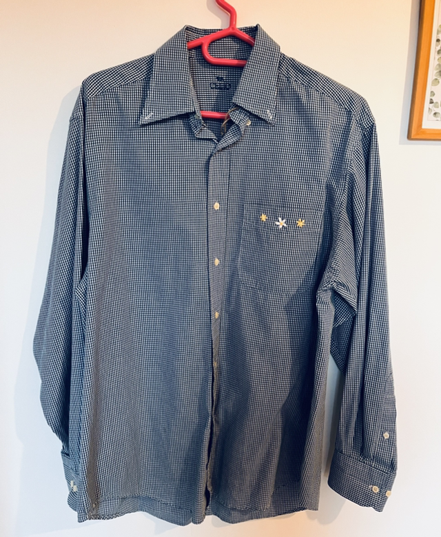 Chemise brodée fleurs 