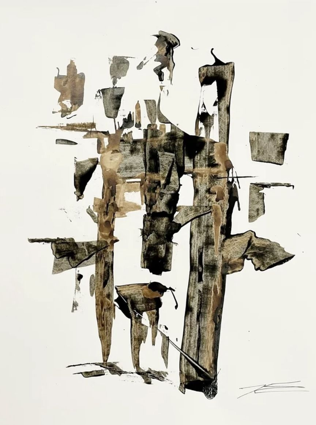 Oeuvre sur papier - La citadelle - 50x65cm