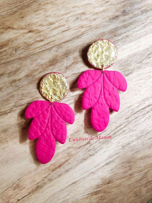Boucle d&#039;oreille en argile polymère  