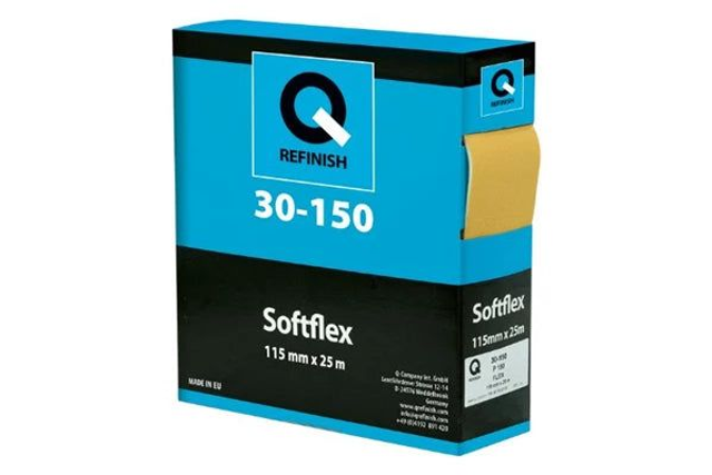 Q-Refinish 30-150 Softflex Abrasive Soft Roll, 115mm x 25m 